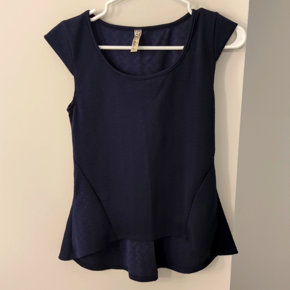 Blue Fitted top